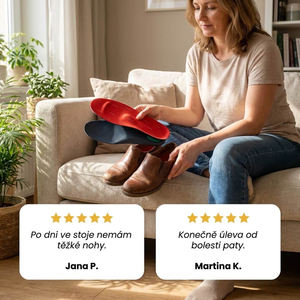 Ortopedické vložky s patním lůžkem vkládané do boty, recenze zákazníků